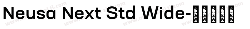 Neusa Next Std Wide字体转换